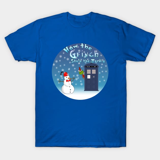 How The Grinch Stole The Tardis T-Shirt by ckw039